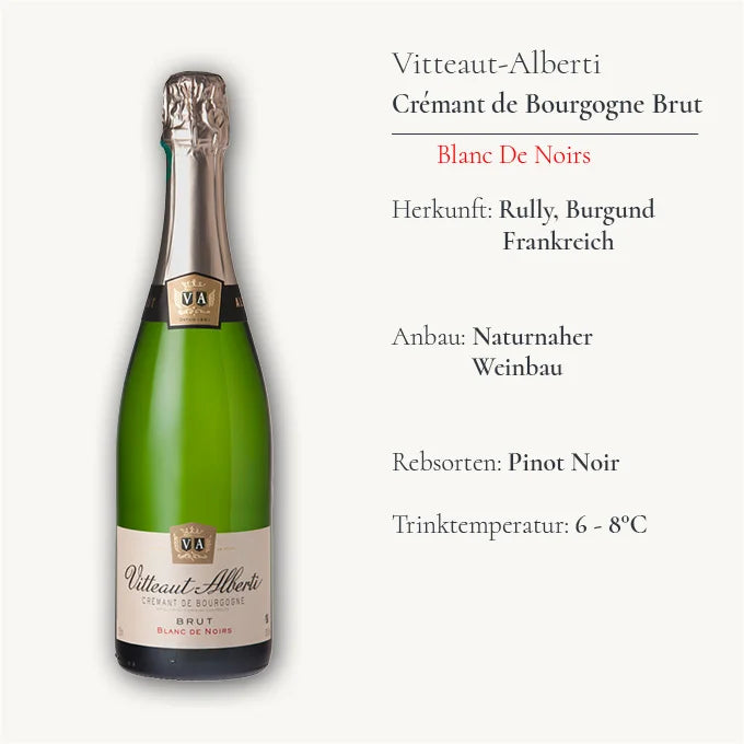 Crémant de Bourgogne: Blanc de Noirs brut