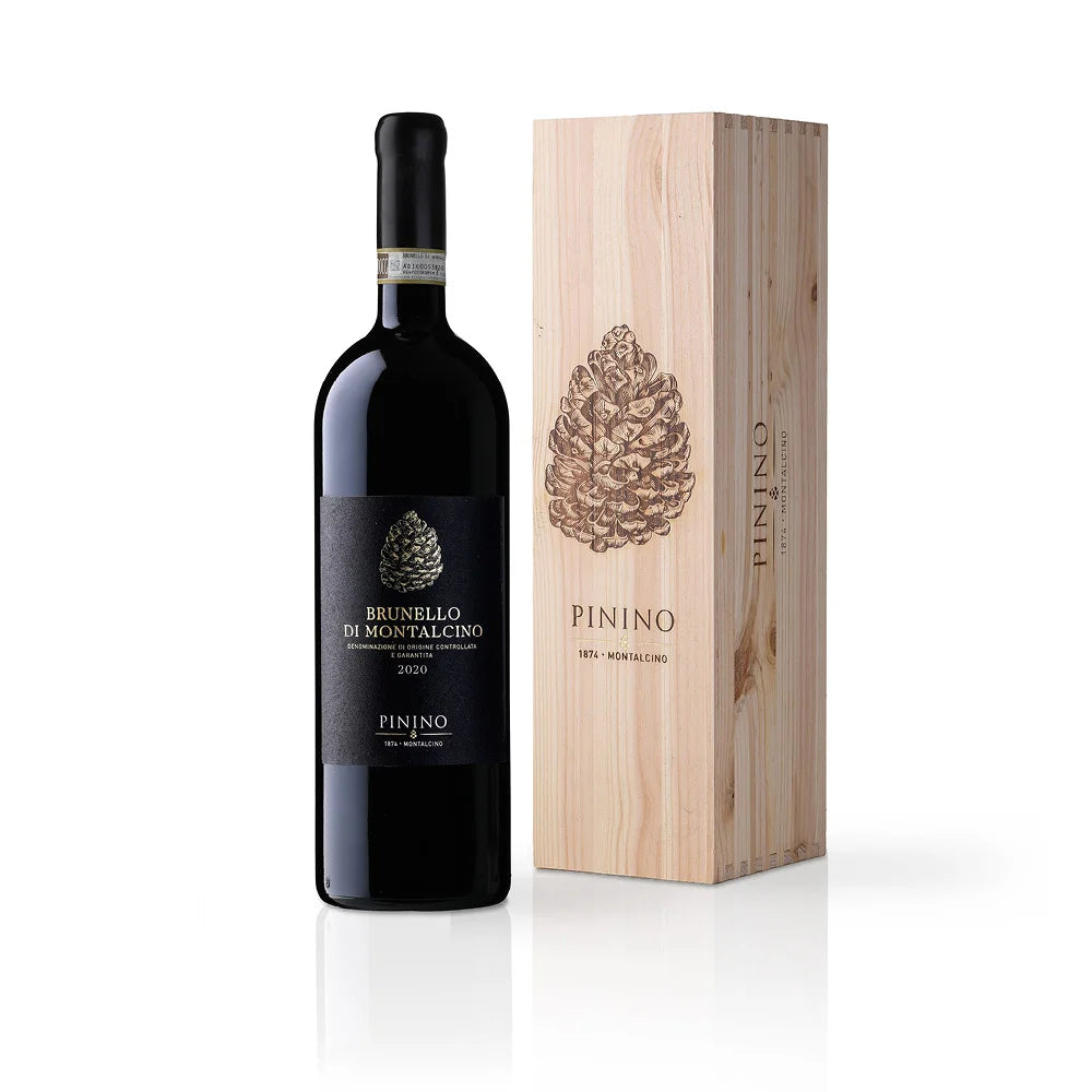 
                  
                    Pinino Brunello di Montalcino DOCG 2020 Magnum 1,5 l mit Original-Holzkiste
                  
                
