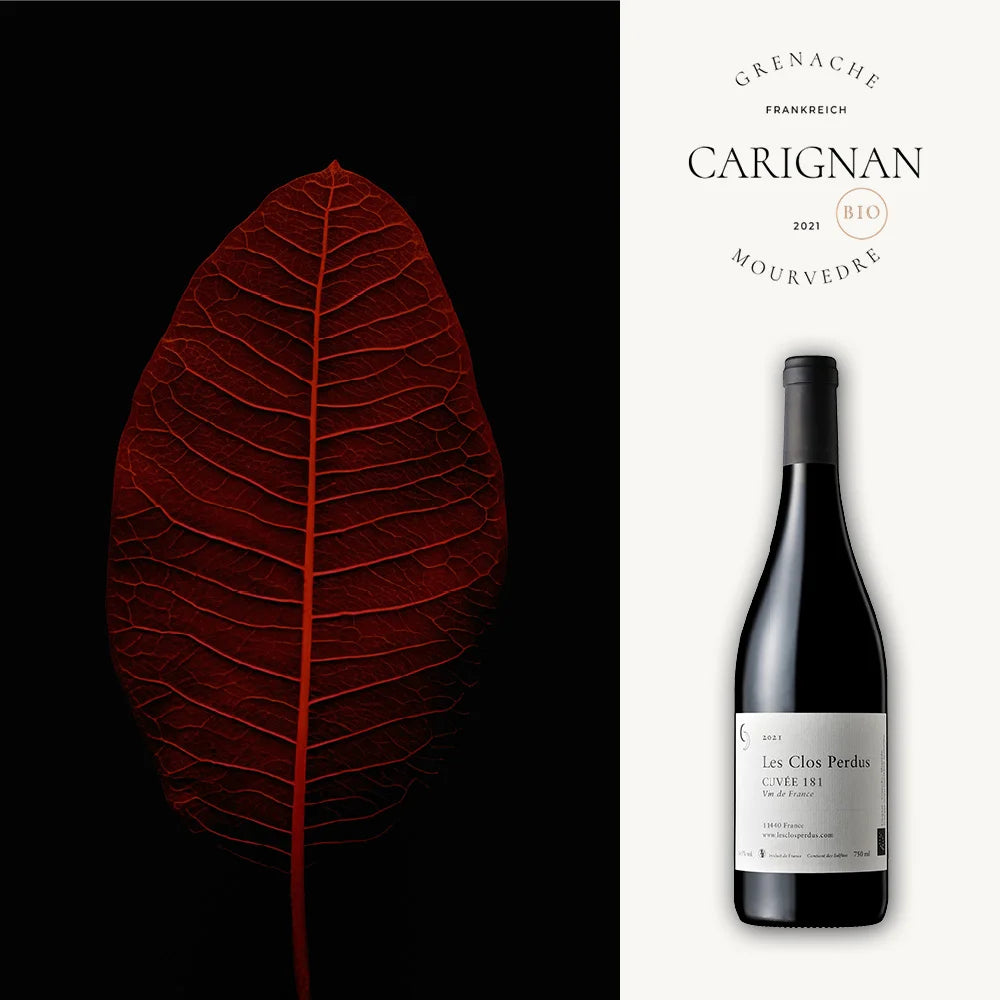 2021er trockener Bio Rotwein aus Südfrankreich aus Carignan, Grenache und Mourvedre.