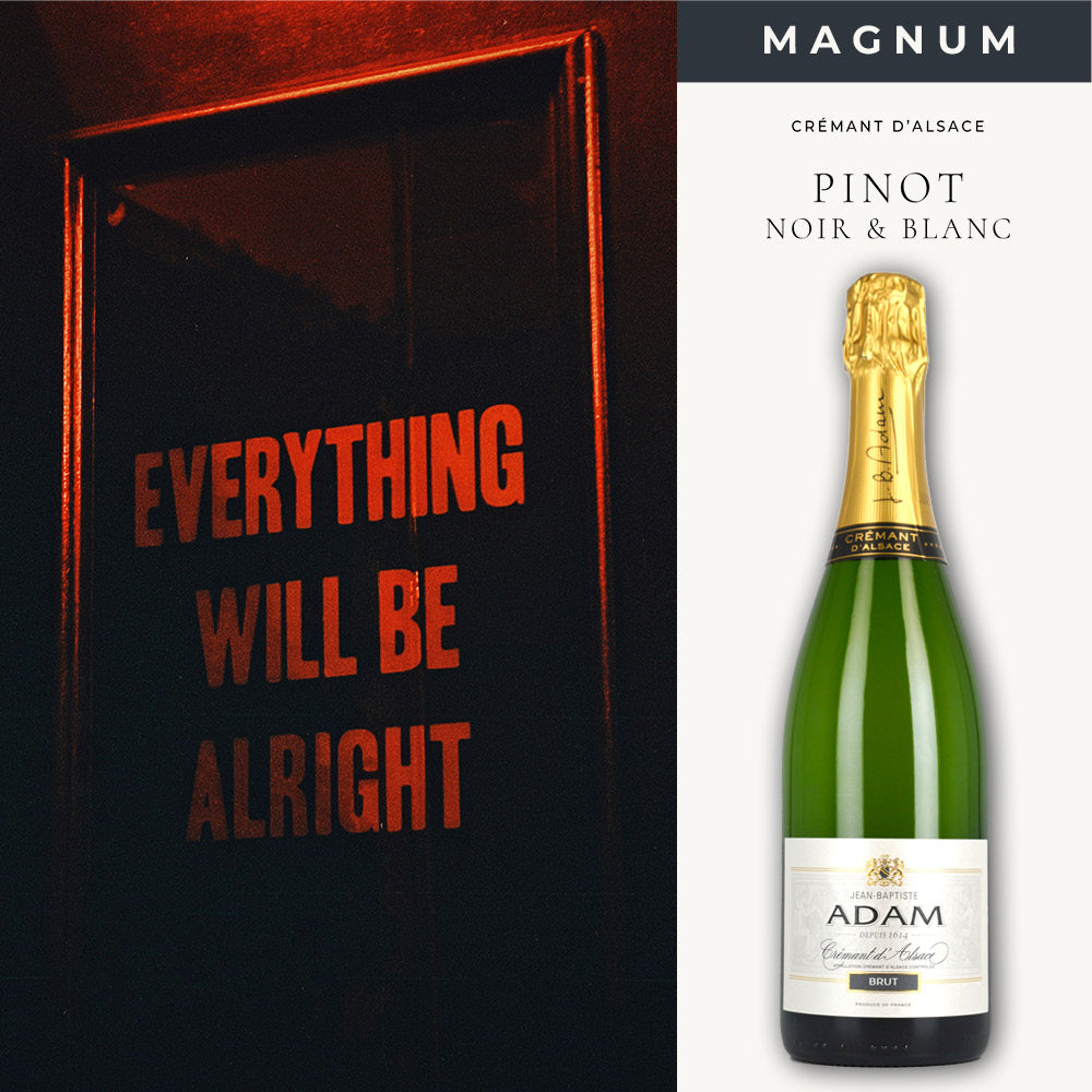 Magnumflasche Cremant d'Alsace brut von J.B.Adam.