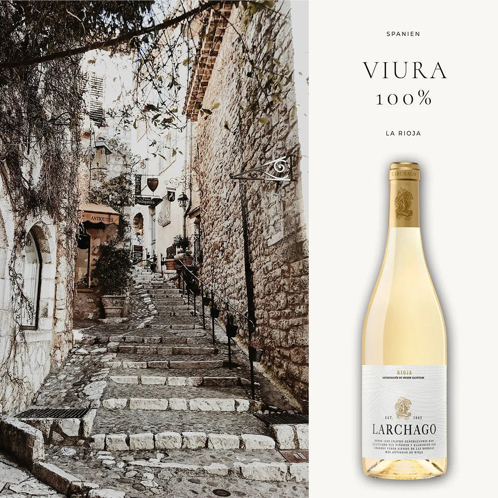 Trockener spanischer Weisswein aus dem Rioja aus Viura Reben.